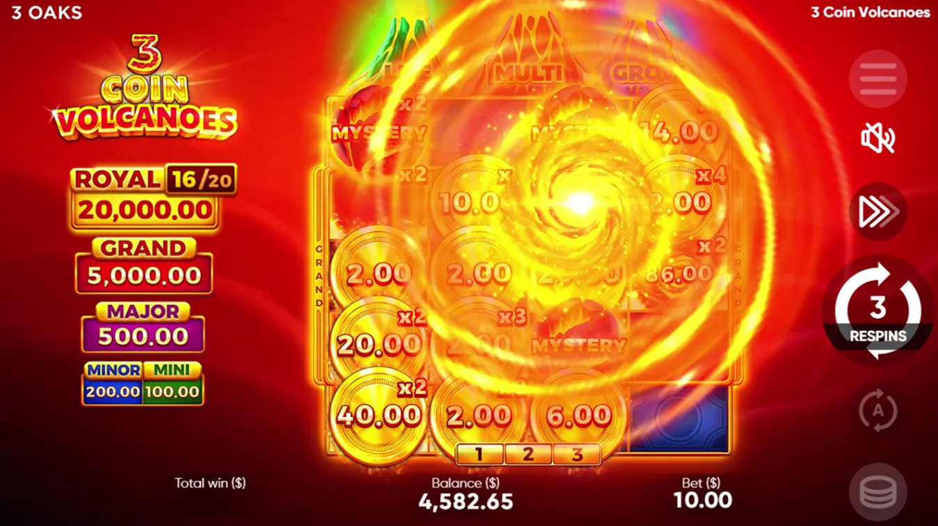 3 coin volcanoe 3 coin volcanoe
